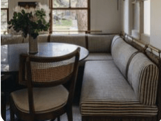 inspiration photo for banquette bench