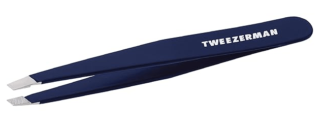 Tweezerman brand is the gold standard. They are high quality and professional. Plus this Evening Blue pair is really pretty.