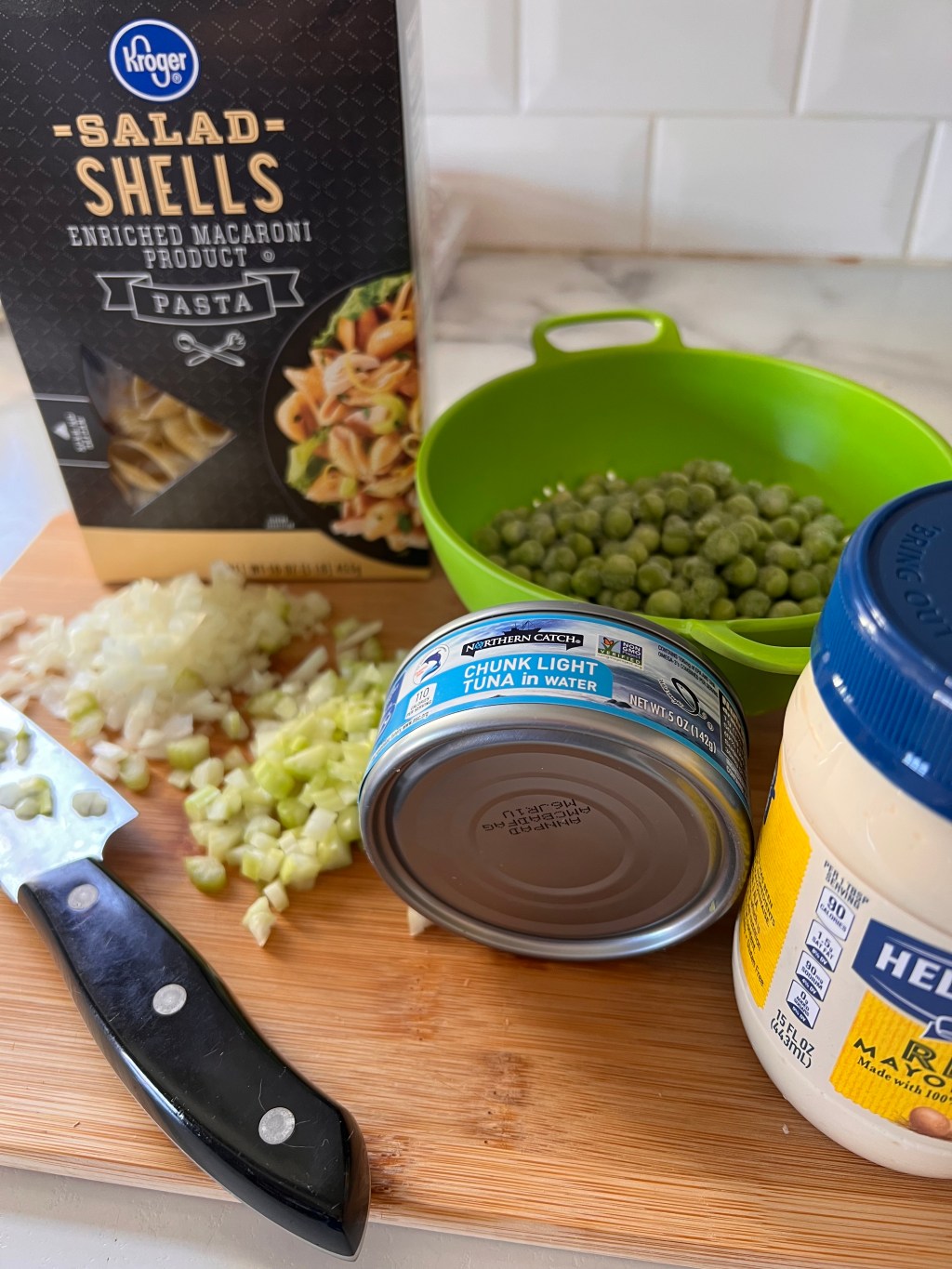 just me, mixing in mayonnaise